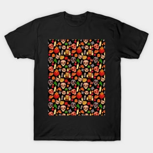 Day of The Dead Repeat Pattern T-Shirt